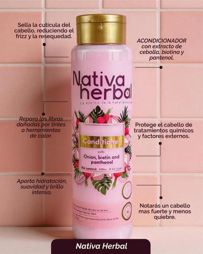 Acondicionador de Cebolla, Biotina y Pantenol x 550ml